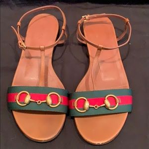 Gucci Liliana Horsebit Flat Sandals